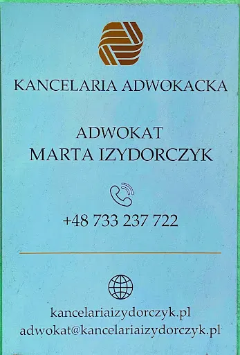 KANCELARIA ADWOKACKA ZIELONA GÓRA ADWOKAT Marta Izydorczyk
